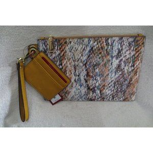 Women Enzo Angiolini Wallet Wrist Print Summer Cobra Color New